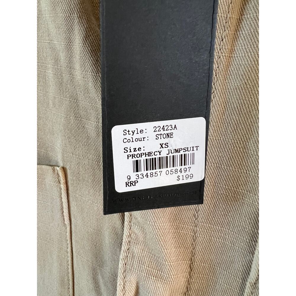 One Teaspoon Prophecy Jumpsuit - Stone - X-Small - NWT - Picture 7 of 9